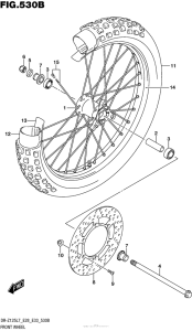  Front Wheel (Dr-Z125L E28)