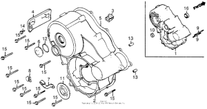 GL1200I Задний кожух картера