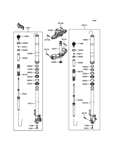 KLZ1000 Передняя вилка