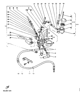 TZR125R Главный тормозной цилиндр