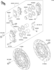 ZR1100 Передний тормоз