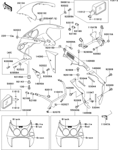 ZX750 Cowling(1 / 2)(zx750-m2)