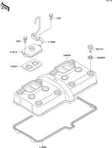 ZX600 Крышка головки цилиндров