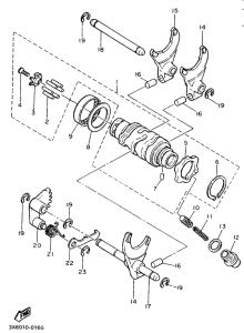 SR500 Schaltnocke.gabel