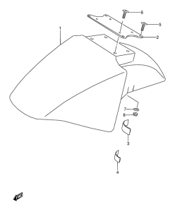 GSX600 Переднее крыло