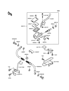 KLE250 Главный тормозной цилиндр