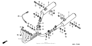 CBR1100XX Глушитель