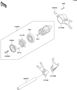  Валы и вилки переключения передач