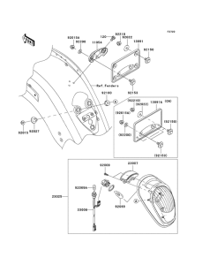 VN2000 Taillight unit ass`y