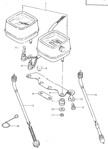 TS125 Спидометр-тахометр