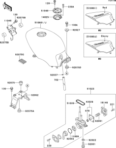 EX500 Fuel tank(1 / 2)(ex500-d3)