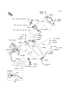 VN1600 Топливный бак