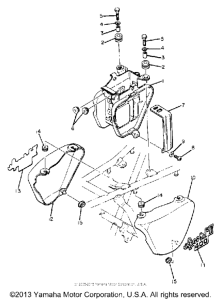 XS400G Боковые обтекатели