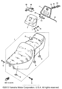 XV700CT Сиденье