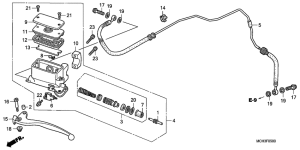 VTX1800C Главный цилиндр сцепления