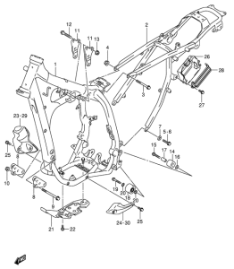 DR-Z400 Frame comp
