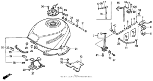 VFR750F Fuel tank 90-93