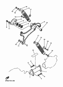 PW50 リヤアーム & サスペンシヨン