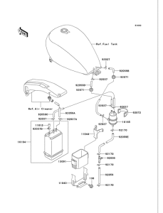 VN750 Испарительная система топлива