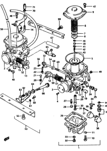 GS450 Carburetor assy