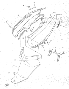 YN50R Боковые обтекатели