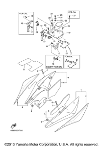 FZS6WC Боковые обтекатели