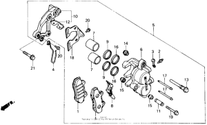 VF700C Передний суппорт