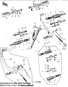  Footrests / stand / brake pedal