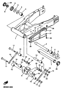 GTS1000A Задний рычаг и подвеска