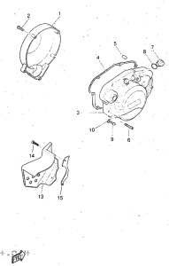 DT50R Крышка картера двигателя