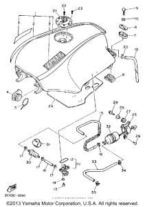 FJ1200A Топливный бак