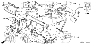 ST1300 Тормозные шланги передние