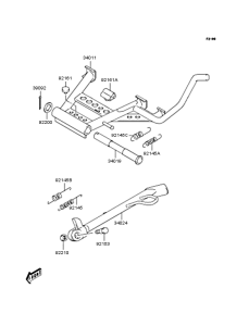 SC150 Подножка