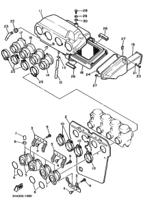 FJ1200 FJ1200B Впускная система