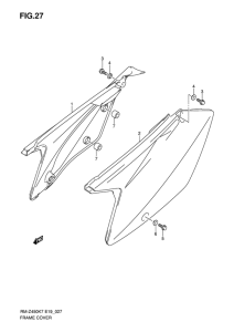 RM-Z450 Обтекатель задний