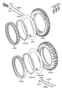KL650 Колеса,покрышки