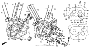 VT700C Картер двигателя