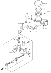 GSX-R600U2 Передний тормозной цилиндр