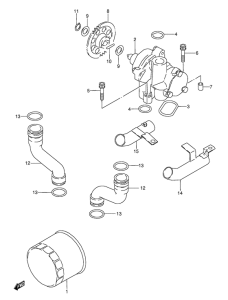 GSX600 Маслонасос