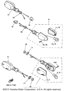 YSR50A Поворотники