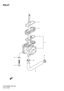 DR-Z400 Топливный кран