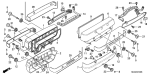 GL1800 (ABS) Крышка головки цилиндров