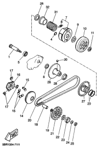 YQ50 Сцепление
