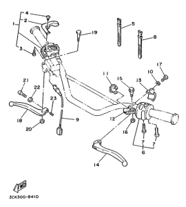 TDR250 Handle switch. lever