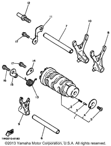 FZR600RK Копирный вал