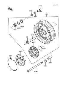ZG1000 Задняя ступица колеса