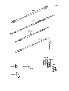 KL600 Тросы управления