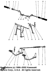  Footrests / stands / brake pedal