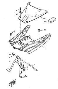 CW50RS Stand. footrest