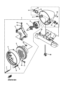 XVS1100 XVS1100T Phare
